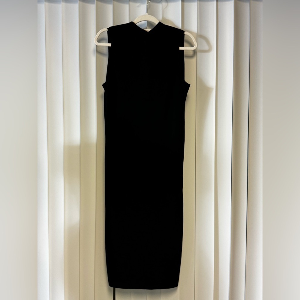 525 America Sleeveless Black Button Front Midi Dress Size M - Picture 6 of 11